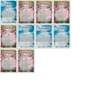 Name Magnets Meaning of Your Name Refrigerator, filing cabinet magnets - Picture 1 of 1
