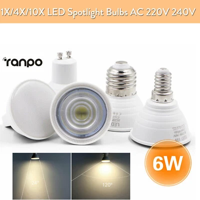 1x 4x 10x 220V LED Light Bulb Spotlight GU10 MR16 E27 E14 220V LED Spot Light - Image 1 of 4