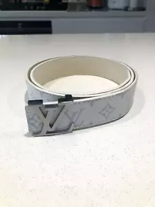 LV Initiales Monogram belt 40mm Large White - Picture 1 of 1