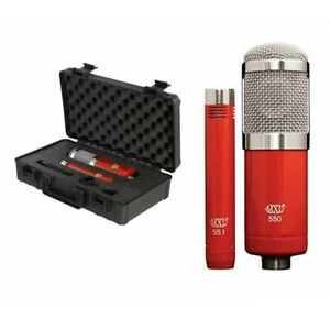 MXL 550/551R Red Vocal & Instrument Studio Microphone Pair