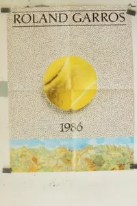 ROLAND GARROS 1986 POSTER ORIGINAL (60X80) - Picture 1 of 1