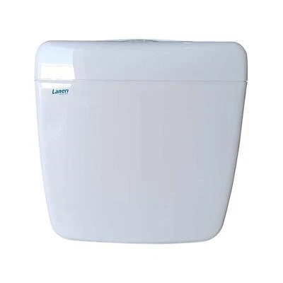 CASSETTA DI SCARICO A ZAINO PER WC A DOPPIO PULSANTE PNEUMATICA BIANCA COMPLETA - Immagine 1 di 4