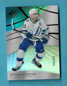 STEVEN STAMKOS 2019-20 SP JUEGO USADO RAINBOW FOIL #12 limitado a 275 Lightning - Imagen 1 de 2