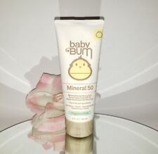 Baby Bum SPF 50 Sunscreen Lotion Mineral UVA/UVB Face and Body Protection for Sensitive Skin, Fragrance Free, Travel Size - 3 Fl Oz