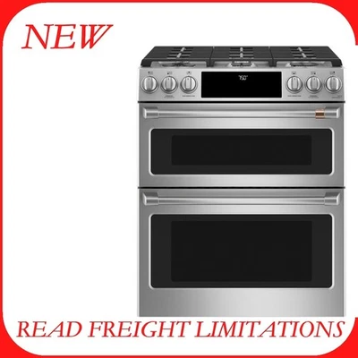 GE Café 30" Deslizable *INTELIGENTE* Estufa de Gas Doble Hornos de Gas 6 Quemadores Foto 1 de 4