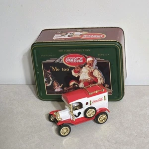 Coca Cola 1913 FORD MODEL T VAN IN TIN BY ERTL1994 Christmas Edition 1 /43 Scale - Picture 1 of 11