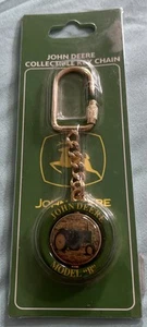 John Deere Model B Tractor Collectible Key Chain Ring - Picture 1 of 2