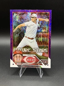 2023 Topps Series 2 - Future Stars Nick Lodolo #406 Purple Foil /799 - Reds - ST3 - Bild 1 von 7