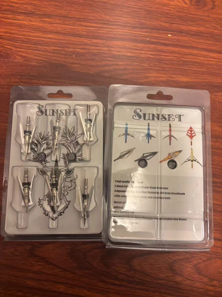 Paquete de 12 cabezas anchas de tiro con arco para caza Foto 1 de 1