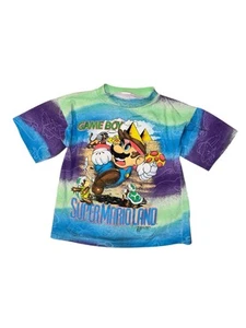 Vintage 1991 Super Mario Land T-Shirt Kids Size 8/10 Gameboy 90s Vtg AOP - Picture 1 of 8