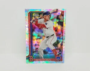 2025 Topps Chrome #247 Alex Bregman, Red Sox - Edición Logofractor Paralelo - Imagen 1 de 2