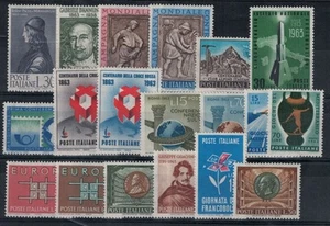 ITALIA 1963 Annata Completa 19 fogli interi MNH** - Foto 1 di 1