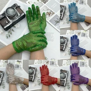 Stage Performance Props Gloves Summer Women Mittens Adult Children - Picture 1 of 14