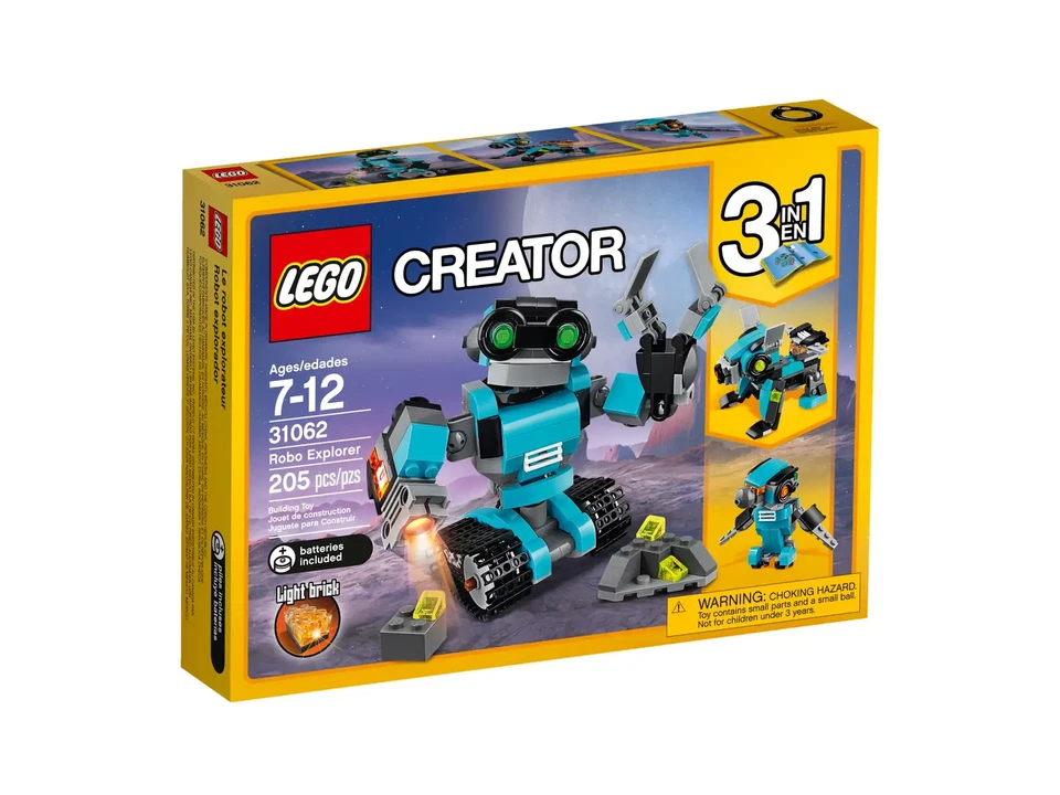 LEGO Creator “3-in-1” (31062) Robo Explorer (New & Sealed) Retired Set - Image 1 of 4