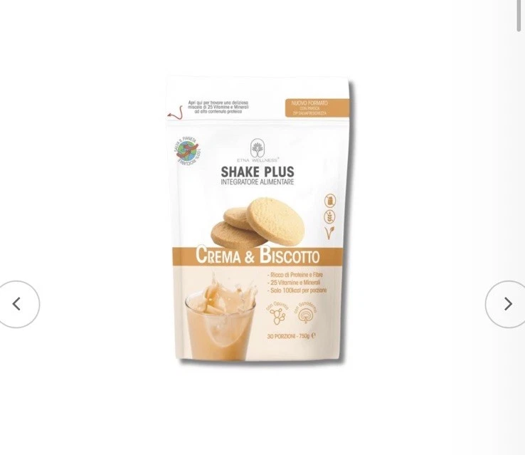 SHAKE PLUS  - 30 PORZIONI - 750G Pasto Sostitutivo Etna wellness Perdita Di Peso - Immagine 1 di 1