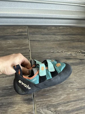 Evolv Elektra Shoes Blue Double Straps Blue Peach Rock Climbing Women 8.5 - Image 1 of 4