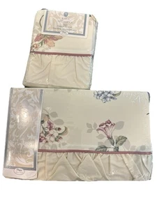 Jessica McClintock King Flat Sheet & Pillowcase Cotton Blend NOS Floral  Hamelyn - Picture 1 of 5