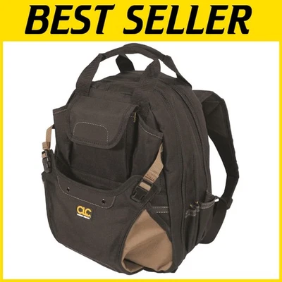 Durable Black Tool Backpack with 41 Internal Pockets for Ultimate Organization - Image 1 of 4