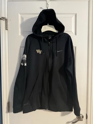 Толстовка с капюшоном Wake Forest Demon Deacon Birmingham Bowl Nike на молнии размер большой - Изображение 1 из 4