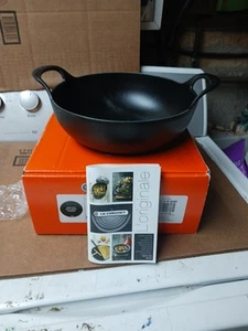 Lecreuset Noir Mat Matt Black Licorice Cast Iron 3qt Round Balti Dish New... - Picture 1 of 7