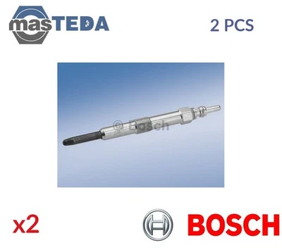 0 250 202 143 ENGINE GLOW PLUGS BOSCH 2PCS FOR LAND ROVER DEFENDER,DISCOVERY II - Image 1 of 4