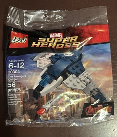 Lego Marvel Super Heroes The Avengers Quinjet 30304 New Sealed In Bag 56pcs