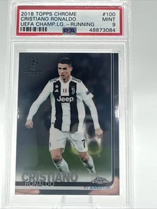 2018 Topps Chrome #100 (RUNNING) Cristiano Ronaldo PSA 9 ⚽️💥 - Bild 1 von 2