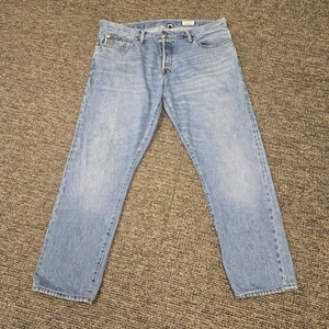 Pantalones de mezclilla Todd Snyder con ribete japonés para hombre 36x32 (se adapta a 36x29) lavado claro recto - Imagen 1 de 10