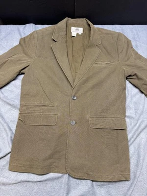 Abrigo deportivo The Territory Ahead 2 botones para hombre mediano lona oliva algodón Blazer Foto 1 de 4