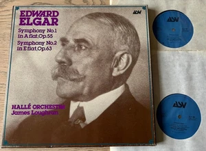 ASV ALHB 201 ELGAR SYMPHONIES 1 & 2 2-LP HALLE LOUGHRAN (1979) NM ENGLAND - Picture 1 of 2