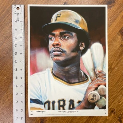 2024 Topps Living DAVE PARKER 10x14 Art Print JARED KELLEY Signed SSP #10/10 - Image 1 of 4