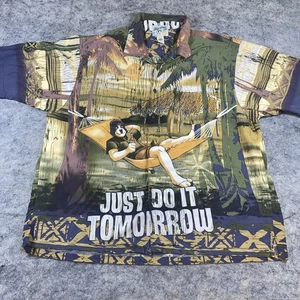 Big Dogs Camp Hemd Herren 3X Hawaii Just Do it Tomorrow doppelseitig Freizeit - Bild 1 von 11