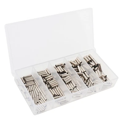 Fishing Sleeves Single Barrel Crimping Line Wire Leader Copper Tube Connectors - Image 1 of 4