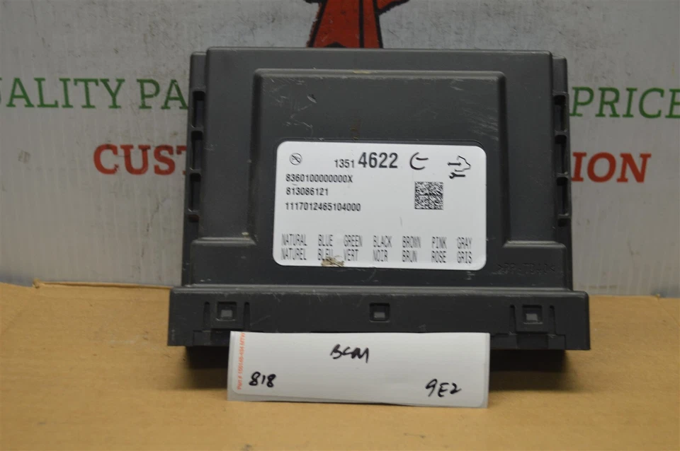 Cadillac ATS 2017-18 carrocería control BCM OEM 13514622 módulo 818-9E2 Foto 1 de 3