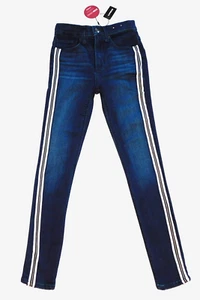 EXPRESS - Größe 00 R - KNÖCHELHOCH Spur Seitenstreifen Jeans neu mit Etikett Neu 00R - #CX58 - Bild 1 von 7