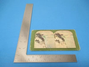 Vintage Stereoview Card #228 Prospect Park And Niagara Falls In Winter  - Bild 1 von 2