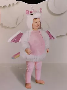 Hyde & Eek Regenbogen Einhorn Kostüm Kleinkind 12m - 18m weiß rosa Halloween Neu mit Etikett - Bild 1 von 7