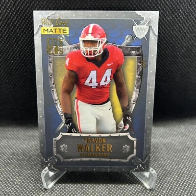2022 Travon Walker Wild Card Matte Weekend Warrior 1st Pick Jaguars Real 1/1 - Image 1 of 3