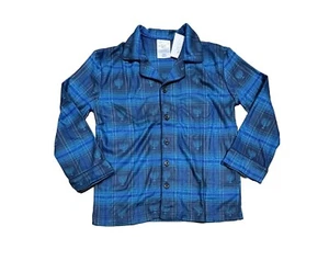 Kids' Holiday Hanukkah Flannel Matching Family Pajama Set - Wondershop Blue Sz 5 - Picture 1 of 2