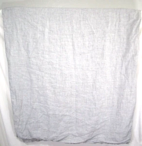 West Elm Full / Queen Size Light Gray 100% Linen Duvet Cover EUC! - Picture 1 of 7