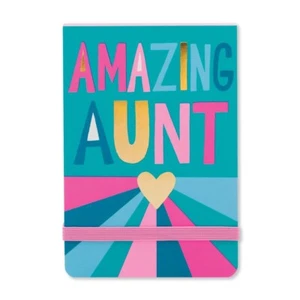 Rachel Ellen Amazing Aunt Mini Notepad With Elastic Closure Stationery Accessory - Picture 1 of 3