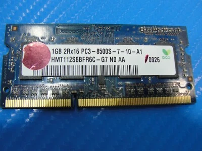 MacBook Pro A1278 Hynix PC3-8500S 2Rx16 1GB SO-DIMM Memory RAM HMT112S6BFR6C-G7 - Image 1 of 2