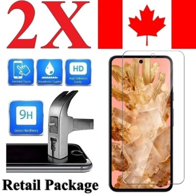 (2 PACK) Premium Tempered Glass Screen Protector Cover for Google Pixel 8 - Image 1 of 4