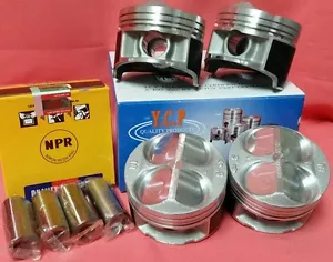 YCP B16 B18 81.5mm 020(.50) JDM High Comp Pistons+Rings Acura Honda CivicType R - Picture 1 of 11
