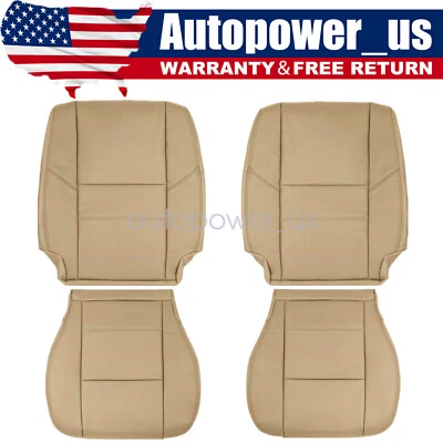 Cubierta de asiento de cuero tostada para Toyota Tundra 2000 2001 2002 2003 2004 delantera derecha Foto 1 de 4