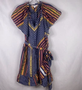 Anthropologie Ranna Gill Dress Womens XLp Petite Sybil Shimmer Mini Cotton - Picture 1 of 15