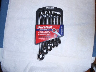 ~Duralast SAE Universal Ratcheting Wrench Set 6 Piece square Torx spline 64-145~ - Image 1 of 2