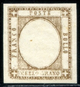 ASI Province Napoletane 1861 n. 18h prova senza effigie RRR ** (m709) - Picture 1 of 4