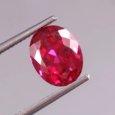 AAA Grade Natural Mozambique Red Ruby Loose Gemstone Oval Excellent Cut 13x11 MM - Image 1 of 4