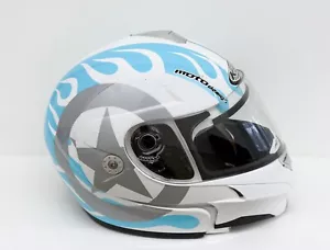 KBC Moto Design - FULL FACED MODULAR HELMET - Blue White Silver - SIZE XS - Picture 1 of 11